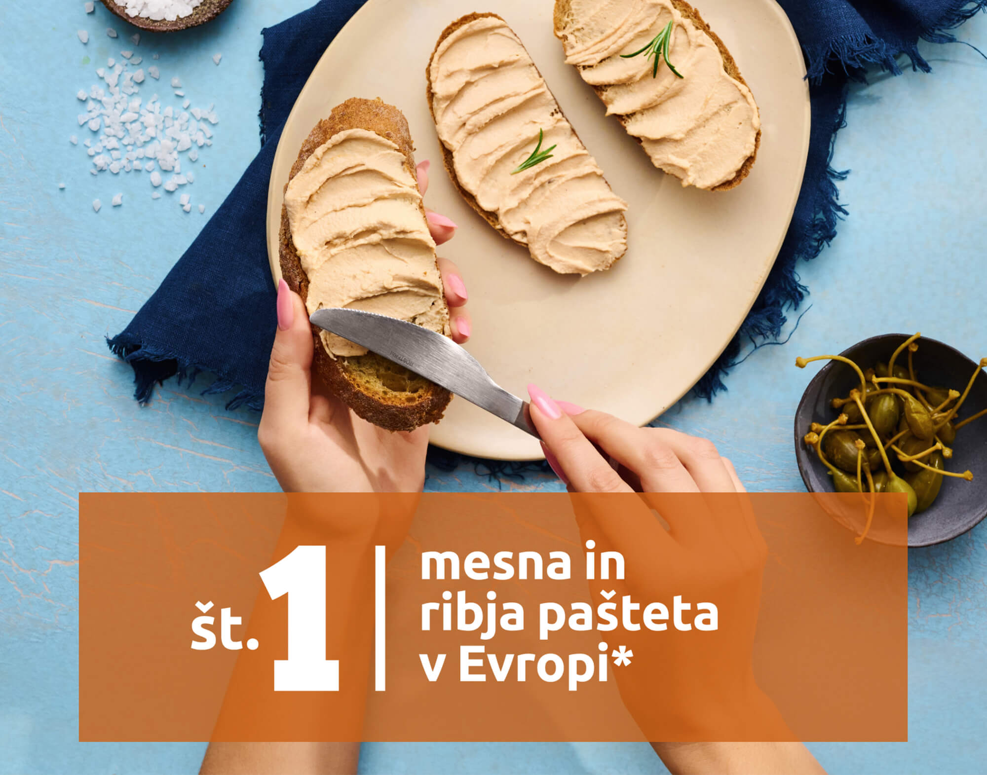 Našo kakovost pa v najstrožjih inštitutih. Zato smo dokazano mesna in ribja pašteta št. 1 v Evropi.*