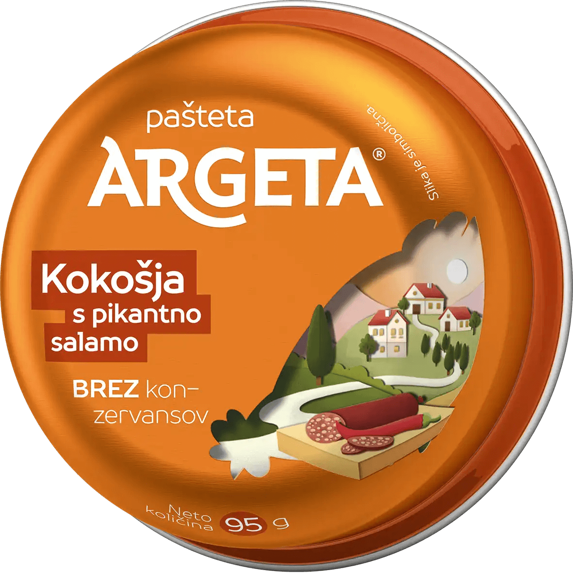 Kokošja - s pikantno salamo